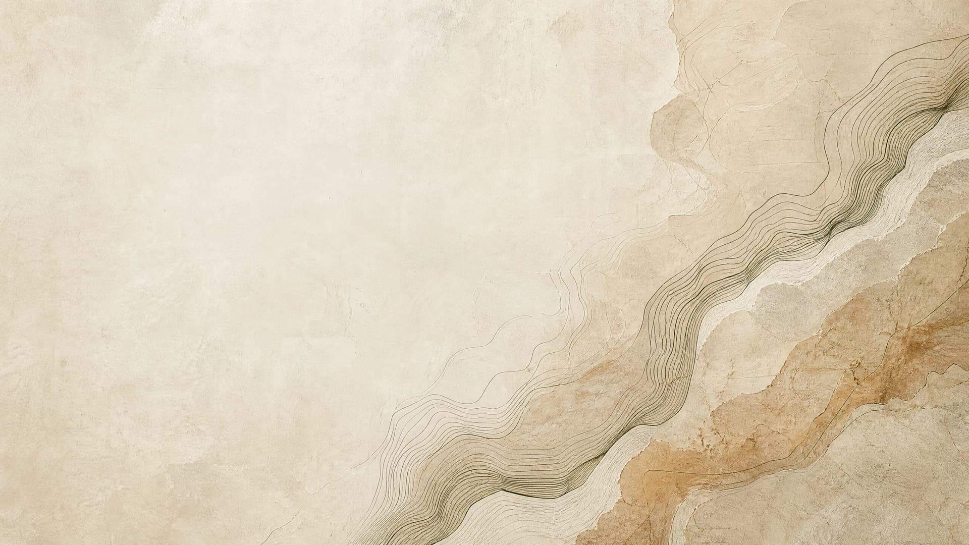 Abstract limestone surface with topographic contour lines